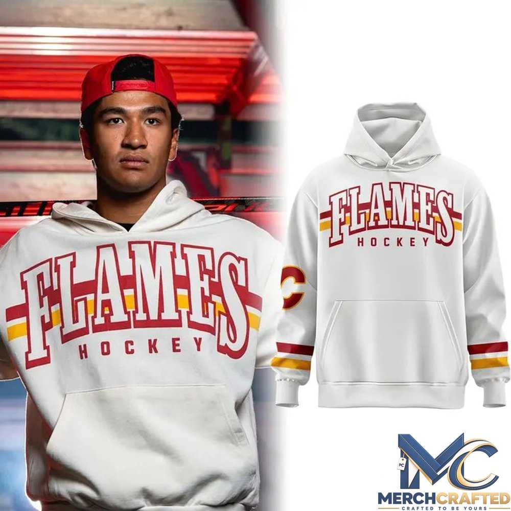 Calgary Flames Retro Logo Limited Edition 2026 Hockey Hoodie
