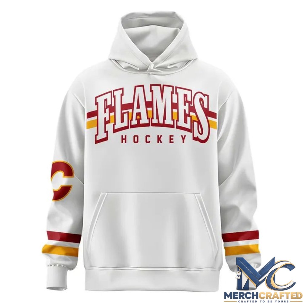 Calgary Flames Retro Logo Limited Edition 2026 Hockey Hoodie