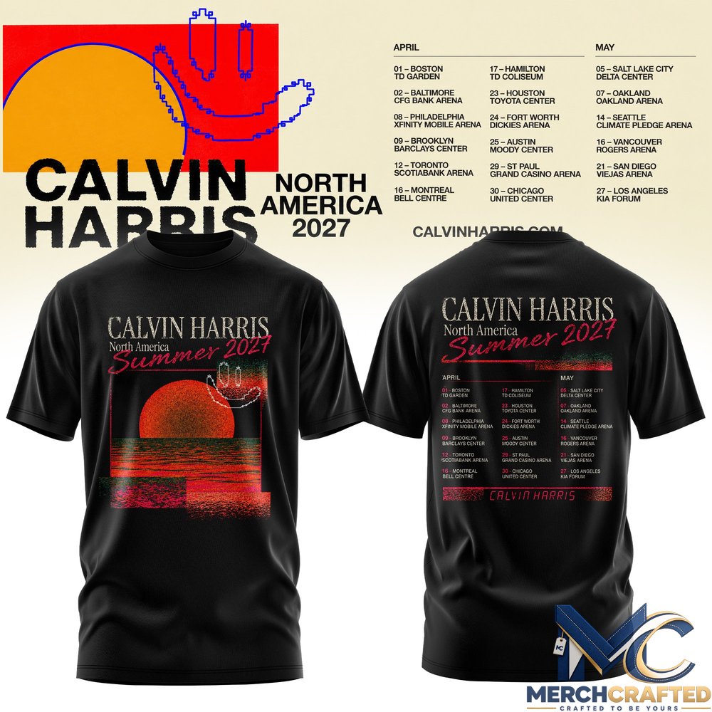 Calvin Harris North America Summer Tour 2027 Shirt