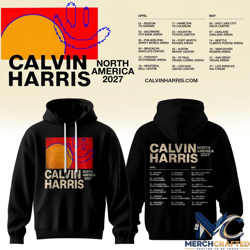 Calvin Harris North America Tour 2027 Limited Hoodie