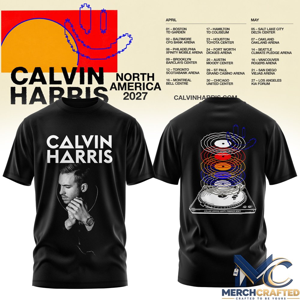 Calvin Harris North America Tour 2027 Shirt