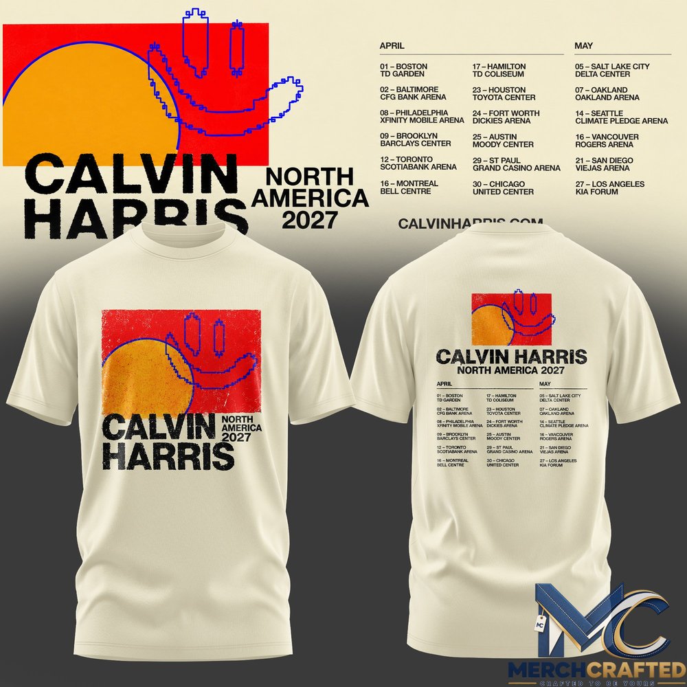 Calvin Harris North America Tour 2027 T Shirt