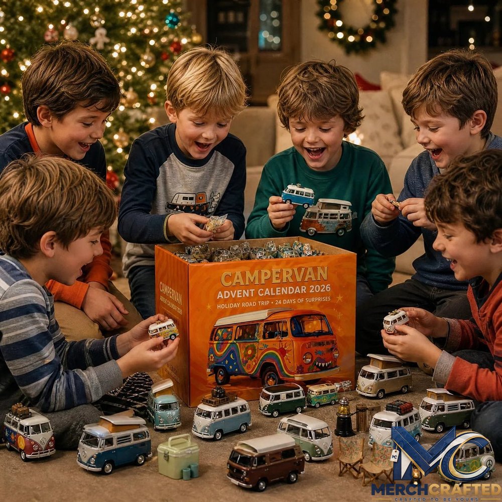 Campervan Advent Calendar 2026 – Holiday Road Trip 24 Collectible Mini Bus Models Limited Edition