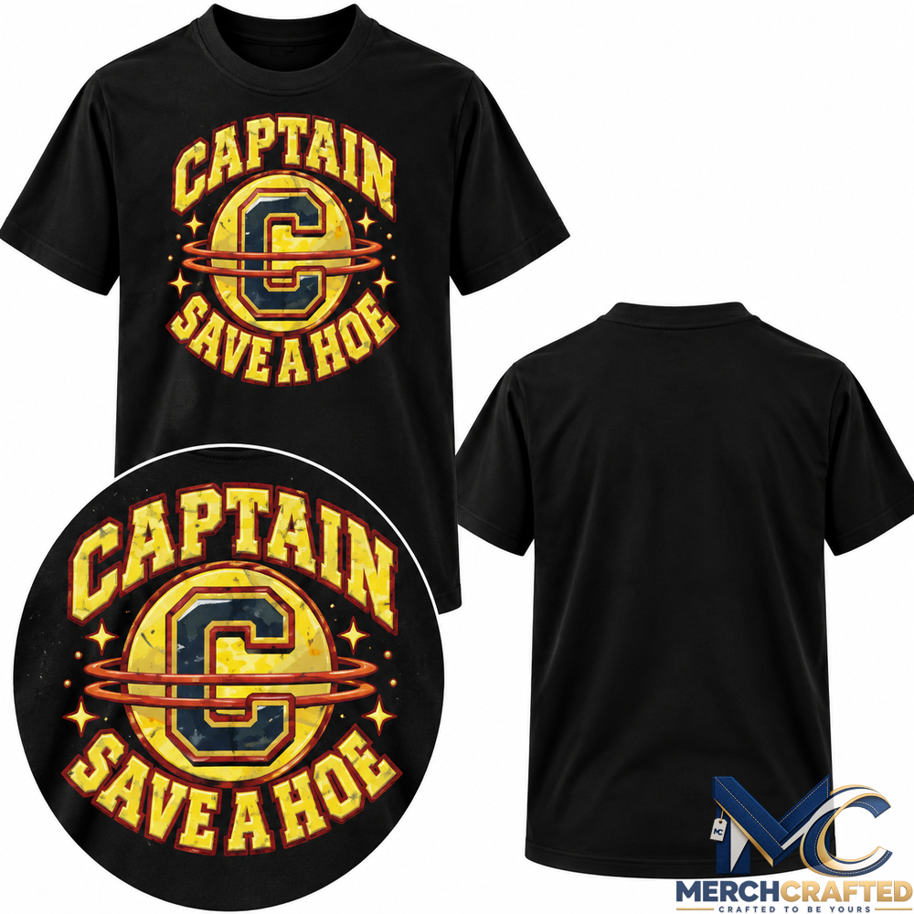 Captain Save A Hoe Skull Halloween T Shirt