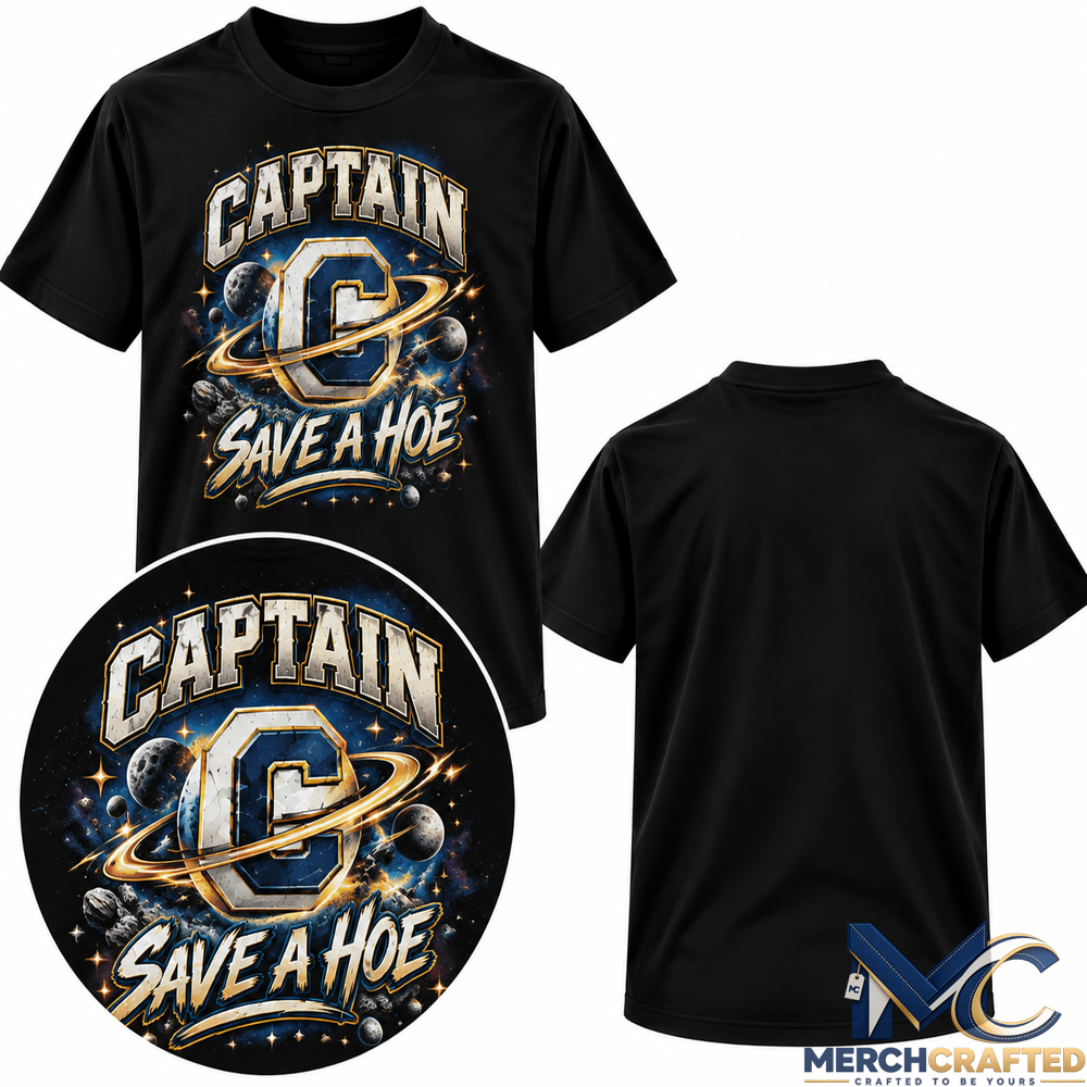 Captain Save A Hoe Space Halloween T Shirt