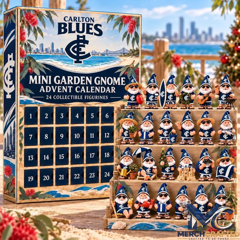 Carlton Blues AFL Mini Garden Gnome Advent Calendar 2026