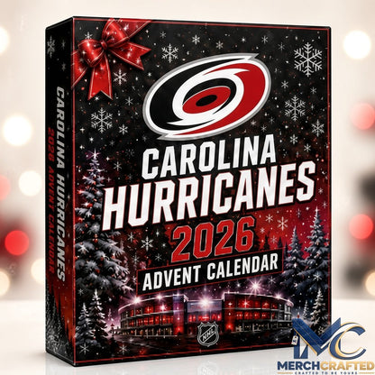 Carolina Hurricanes x Advent Calendar 2026  NHL Holiday Countdown Fan Gift