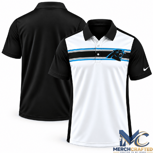 Carolina Panthers Classic Stripe Polo Shirt