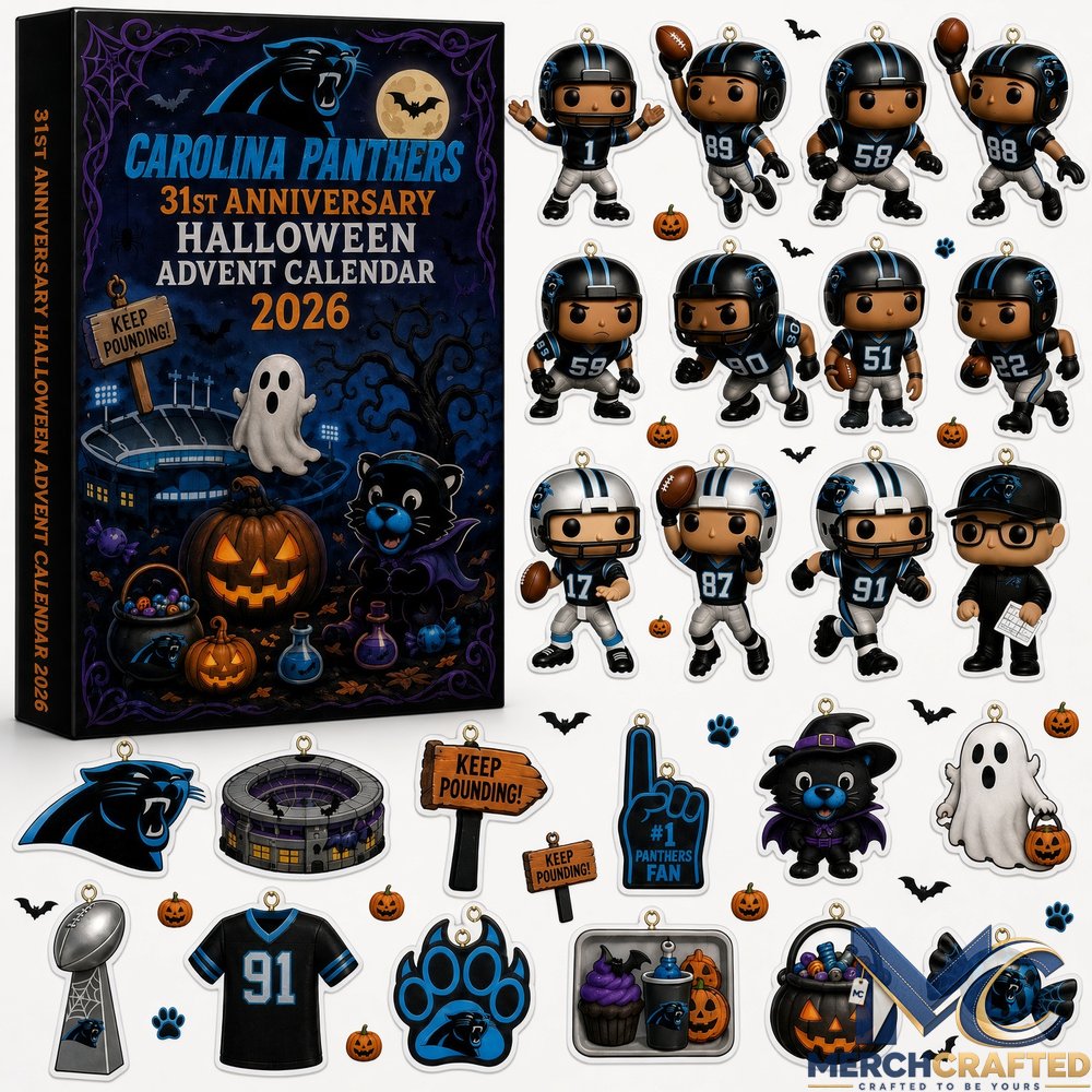 Carolina Panthers x 31st Anniversary Halloween 2026 Advent Calendar  Keep Pounding Fan Gift