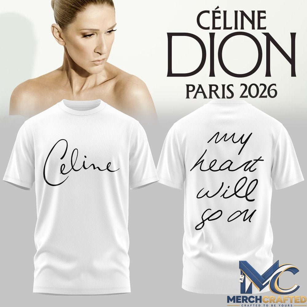 Céline Dion- LIVE IN PARIS 2026 Special T-Shirt 2D