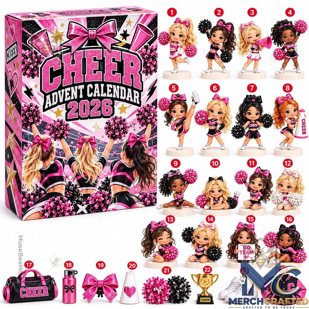 Cheerleading Spirit 2026 Holiday Countdown Advent Calendar