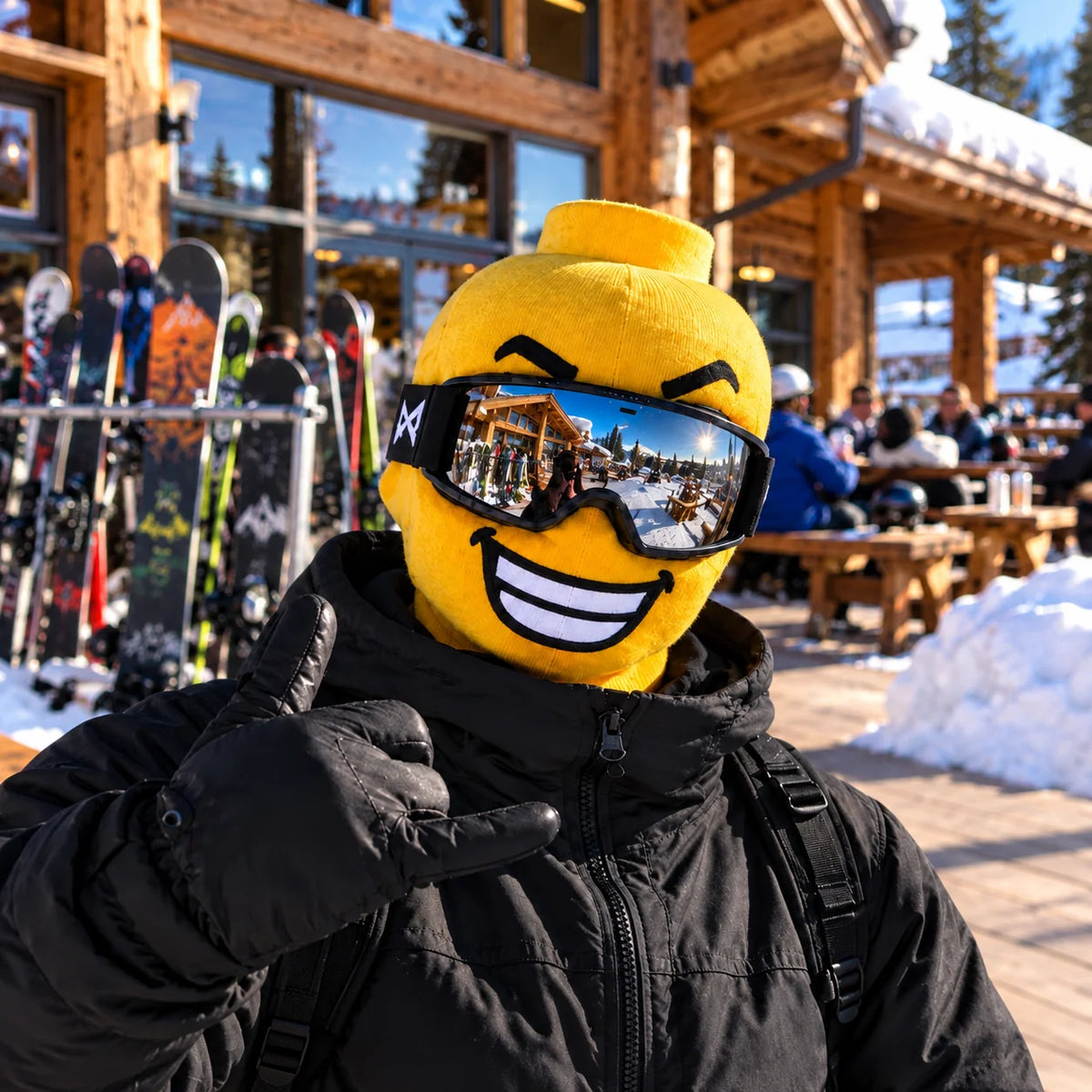 Yellow-Head Ski Mask