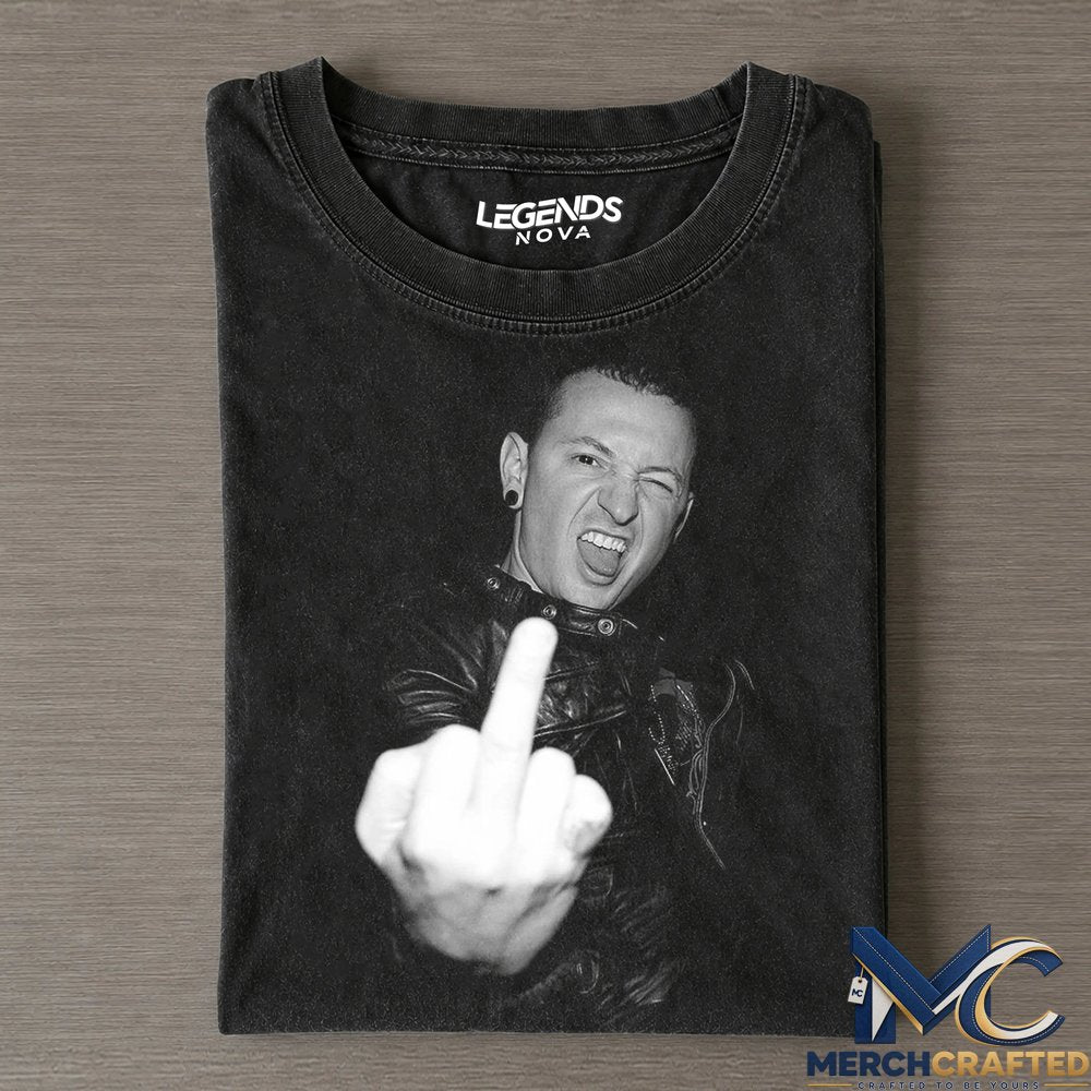 Chester Bennington Vintage Middle Finger Tee