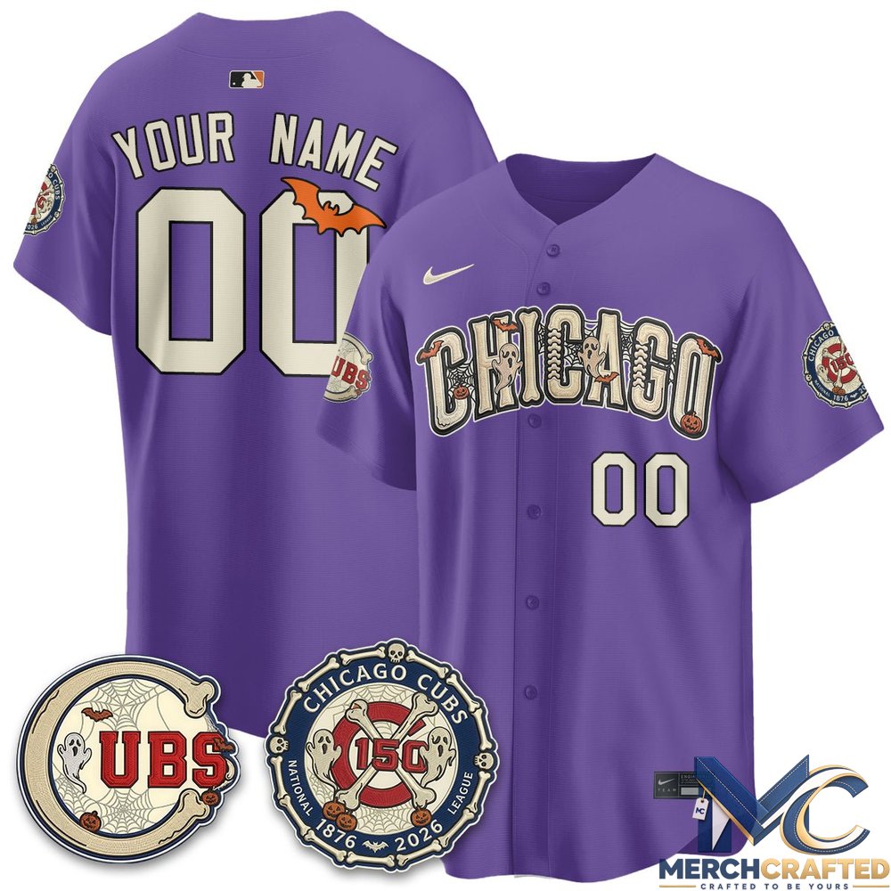 Chicago Cubs Halloween 2026 Limited Custom Jersey