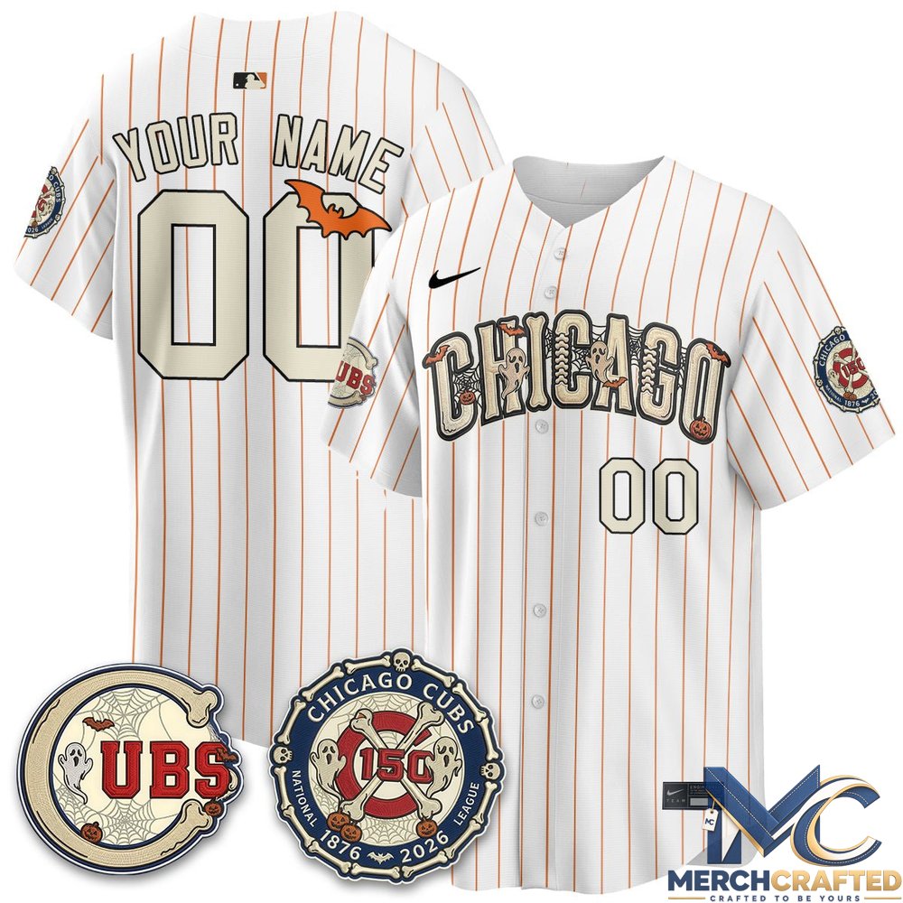 Chicago Cubs Halloween 2026 Limited Custom Jersey