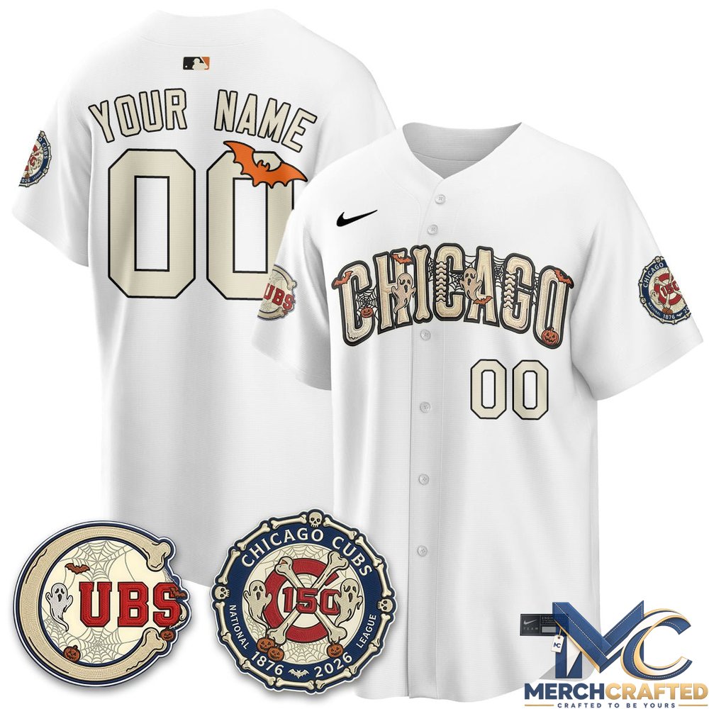 Chicago Cubs Halloween 2026 Limited Custom Jersey