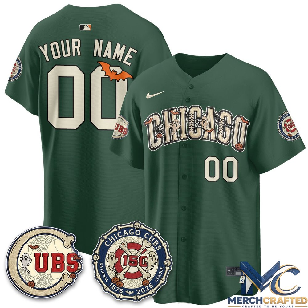Chicago Cubs Halloween 2026 Vapor Limited Custom Jersey