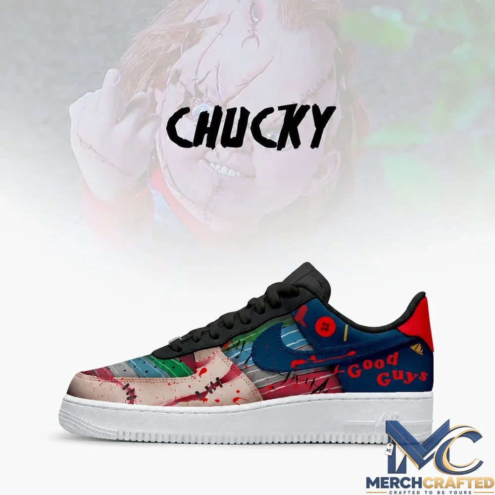 Chucky Good Guys Bloody Halloween Nike Air Force 1 Sneakers