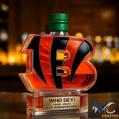 Cincinnati Bengals 57th Anniversary Whiskey Decanter