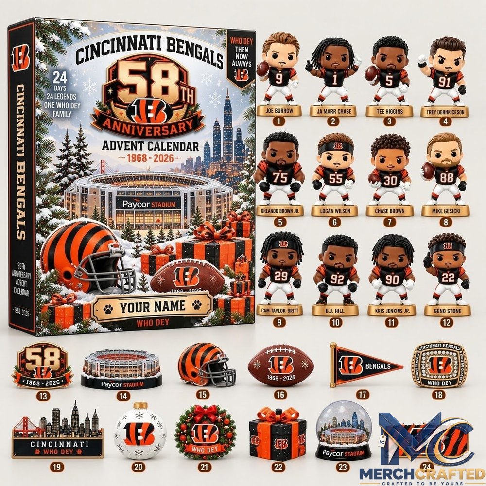 Cincinnati Bengals 58th Anniversary “Who Dey” Advent Calendar 2026
