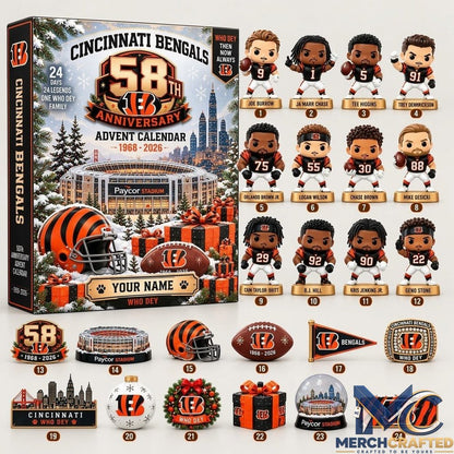 Cincinnati Bengals 58th Anniversary “Who Dey” Advent Calendar 2026