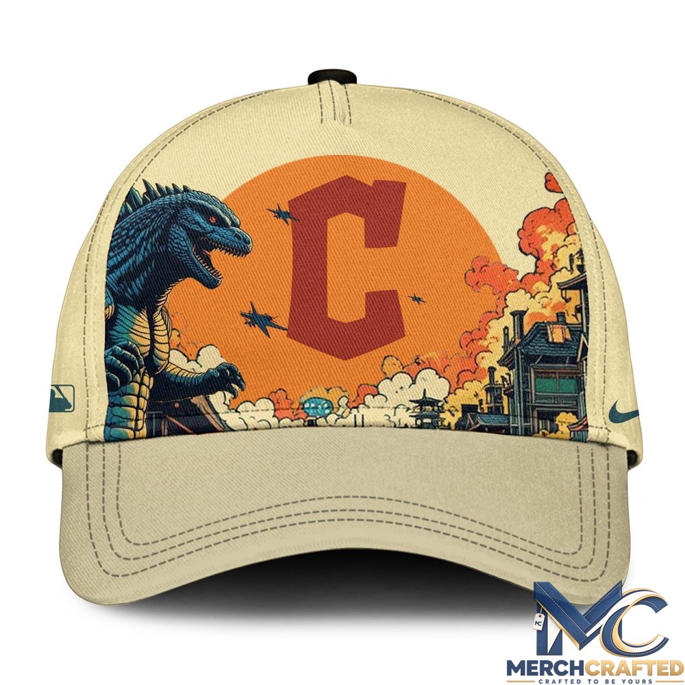Cleveland Guardians Godzilla Vintage Baseball Cap