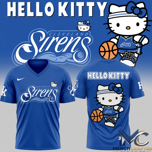 Cleveland Sirens WNBA Sky Blue x Hello Kitty 2026 Jersey Shirt