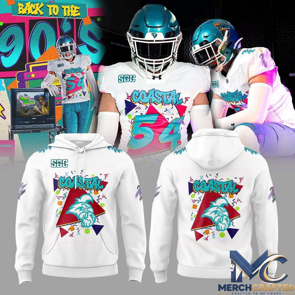 Coastal Carolina Chanticleers Back to the 90s Football Hoodie