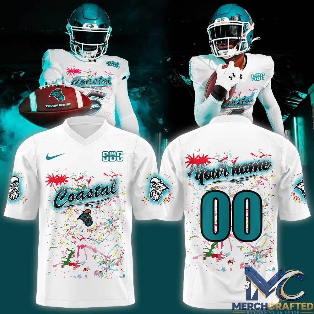 Coastal Carolina Chanticleers Custom Football Jersey