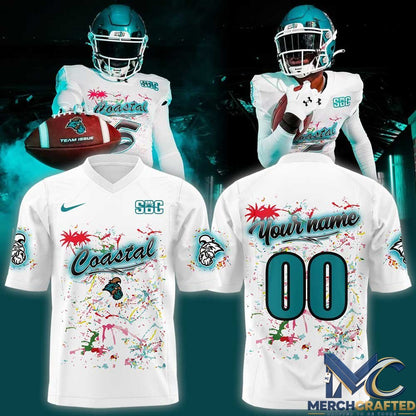Coastal Carolina Chanticleers Custom Football Jersey