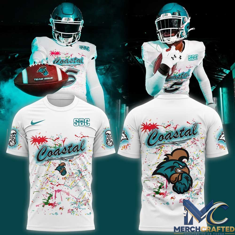 Coastal Carolina Chanticleers Football White Shirt