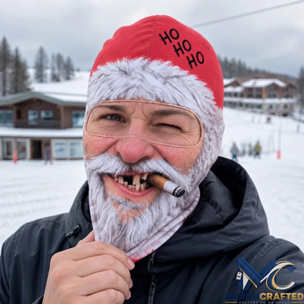 Cold Snow Warm Happy Hearts Personalized Funny Ski Mask
