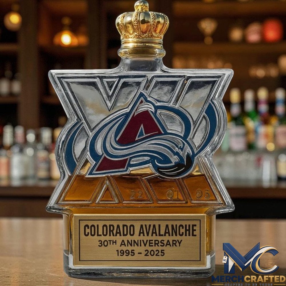 Colorado Avalanche 30th Anniversary Whiskey Decanter