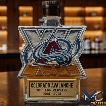 Colorado Avalanche 30th Anniversary Whiskey Decanter