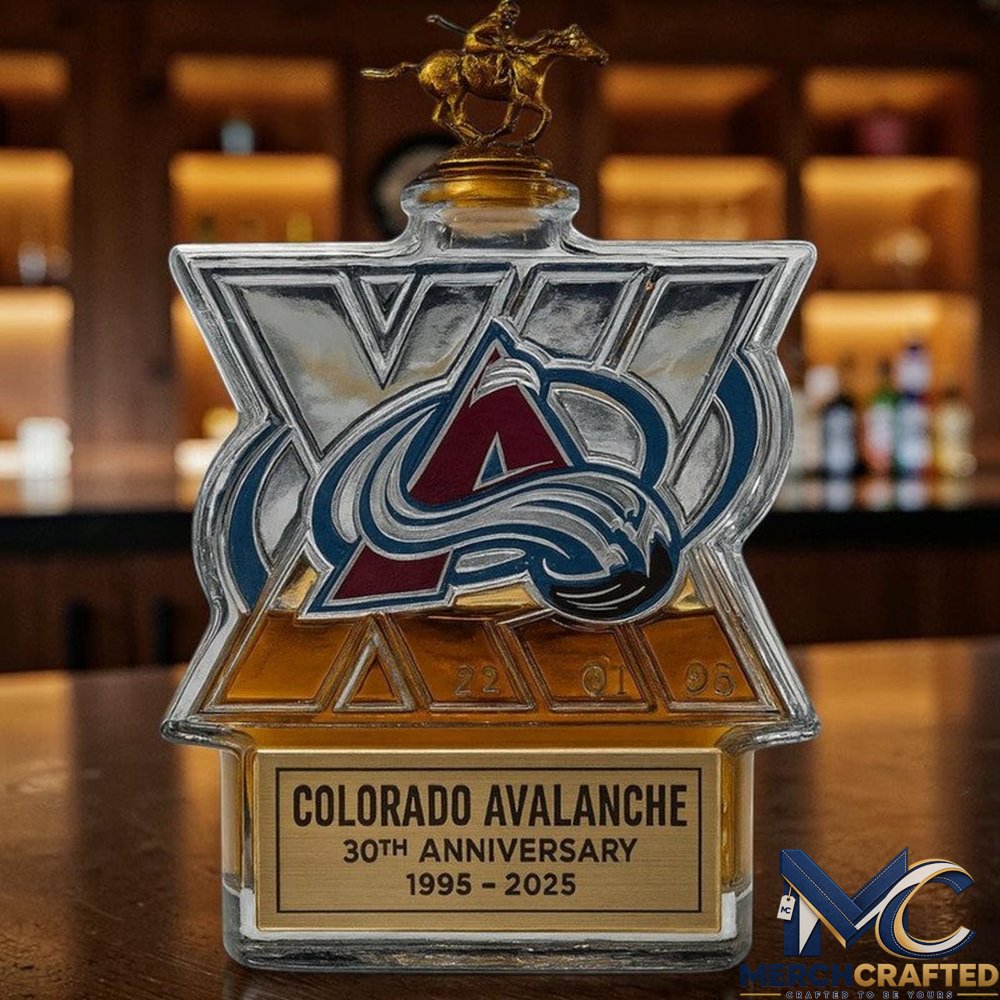 Colorado Avalanche 30th Anniversary Whiskey Decanter