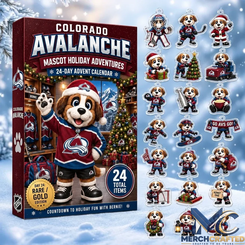 Colorado Avalanche Mascot Advent Calendar 24 Day Hockey Christmas Countdown Collectible Gift for Fans