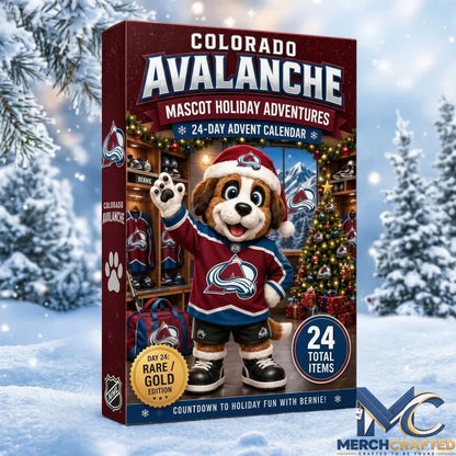 Colorado Avalanche Mascot Advent Calendar 24 Day Hockey Christmas Countdown Collectible Gift for Fans
