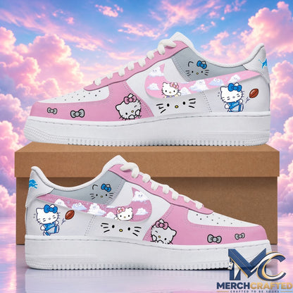 Custom Detroit Lions x Hello Kitty Night 2026 Pink Sneakers
