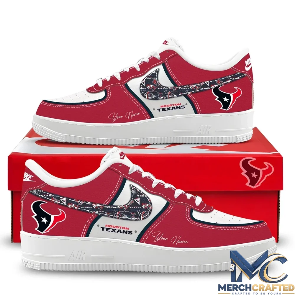 Custom Name Houston Texans 2026 Low Top Sneakers