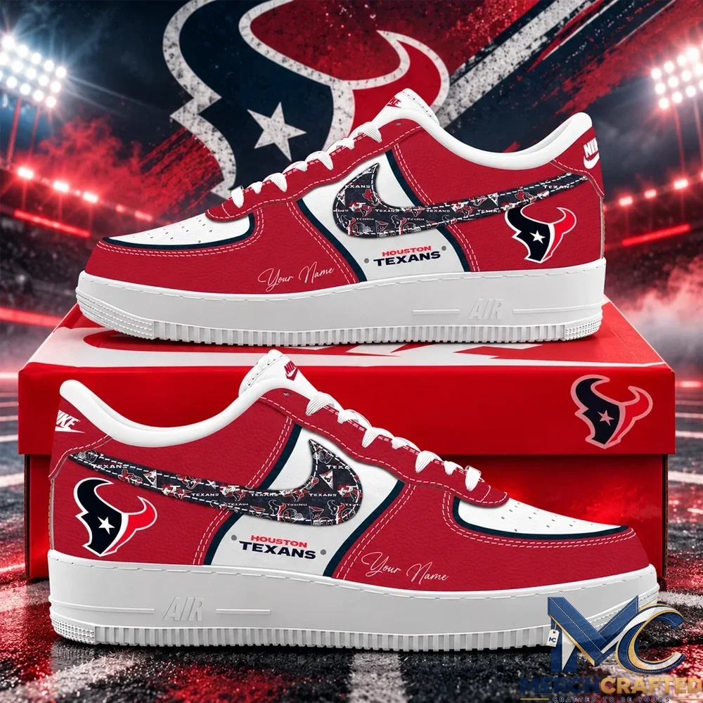 Custom Name Houston Texans 2026 Low Top Sneakers