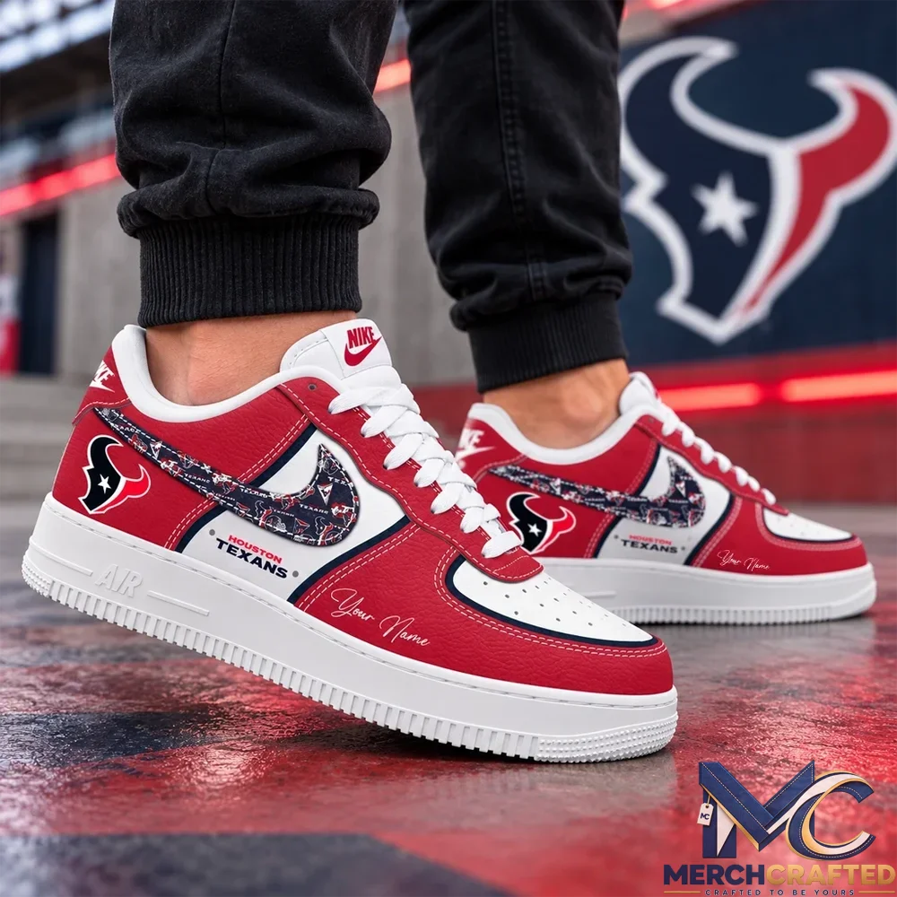 Custom Name Houston Texans 2026 Low Top Sneakers