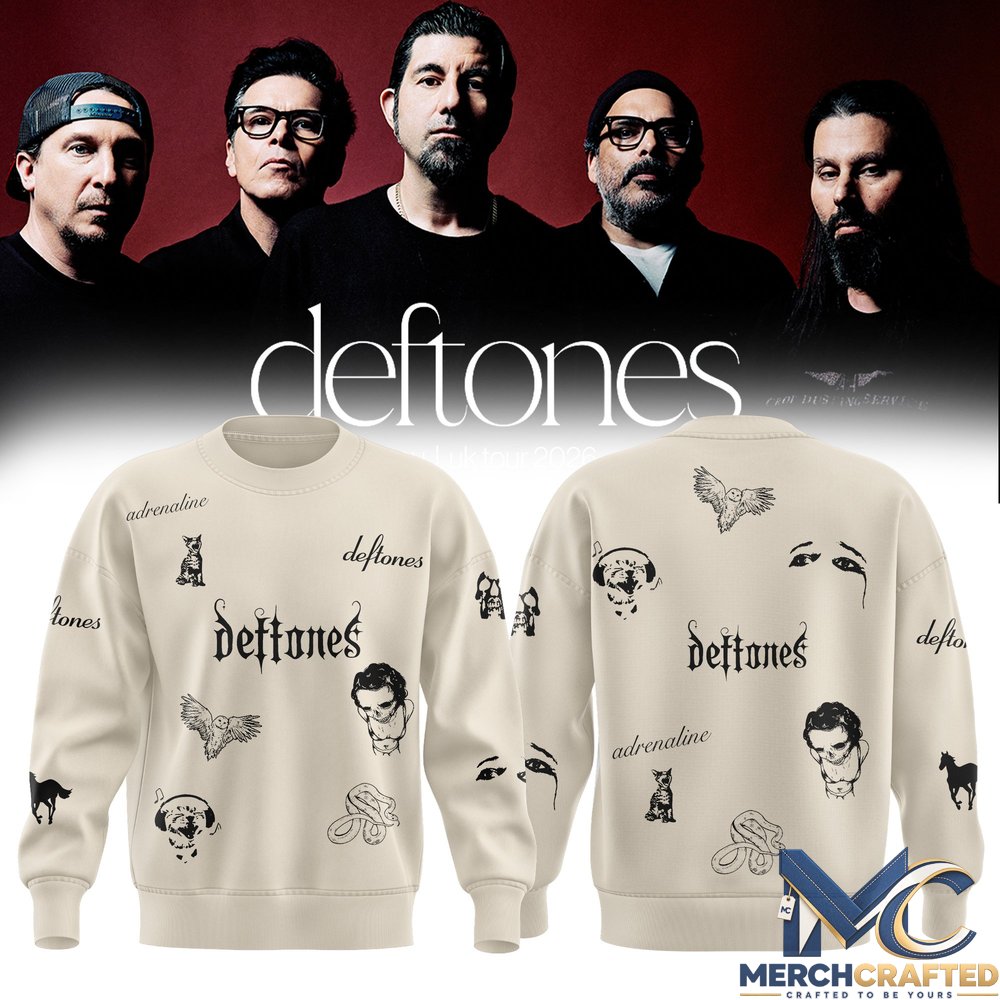 DEFTONES- 2026 Tour Sweatshirt – Merch Crafted