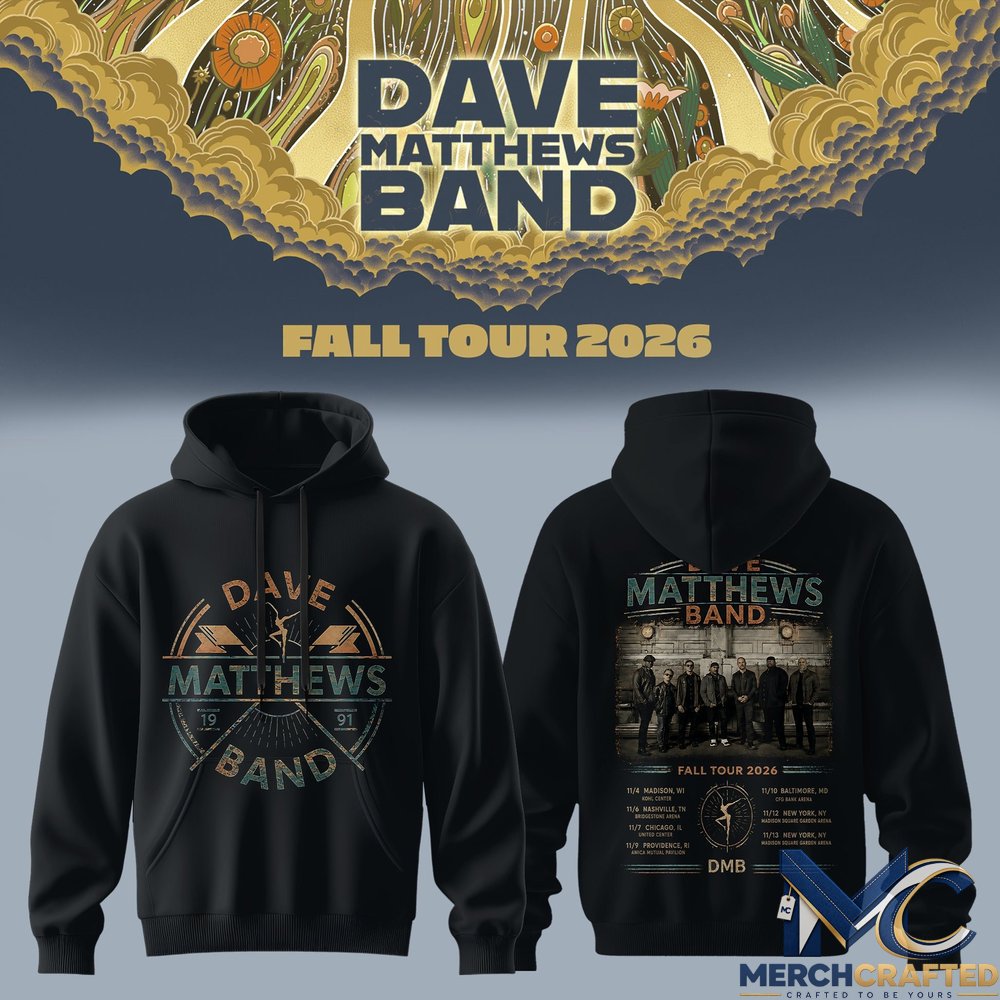 Dave Matthews Band Fall Tour 2026 Hoodie