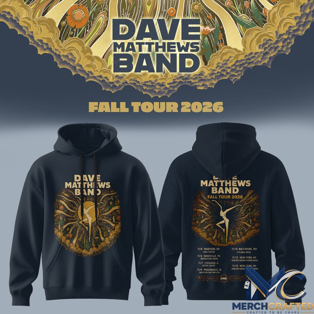 Dave Matthews Band Fall Tour 2026 Hoodie