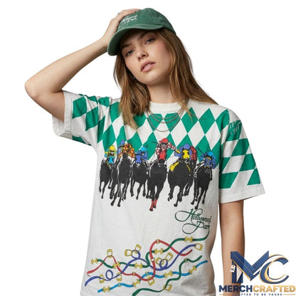 Dave Portnoy 80s Hollywood Park Casino Horse Racing Shirt