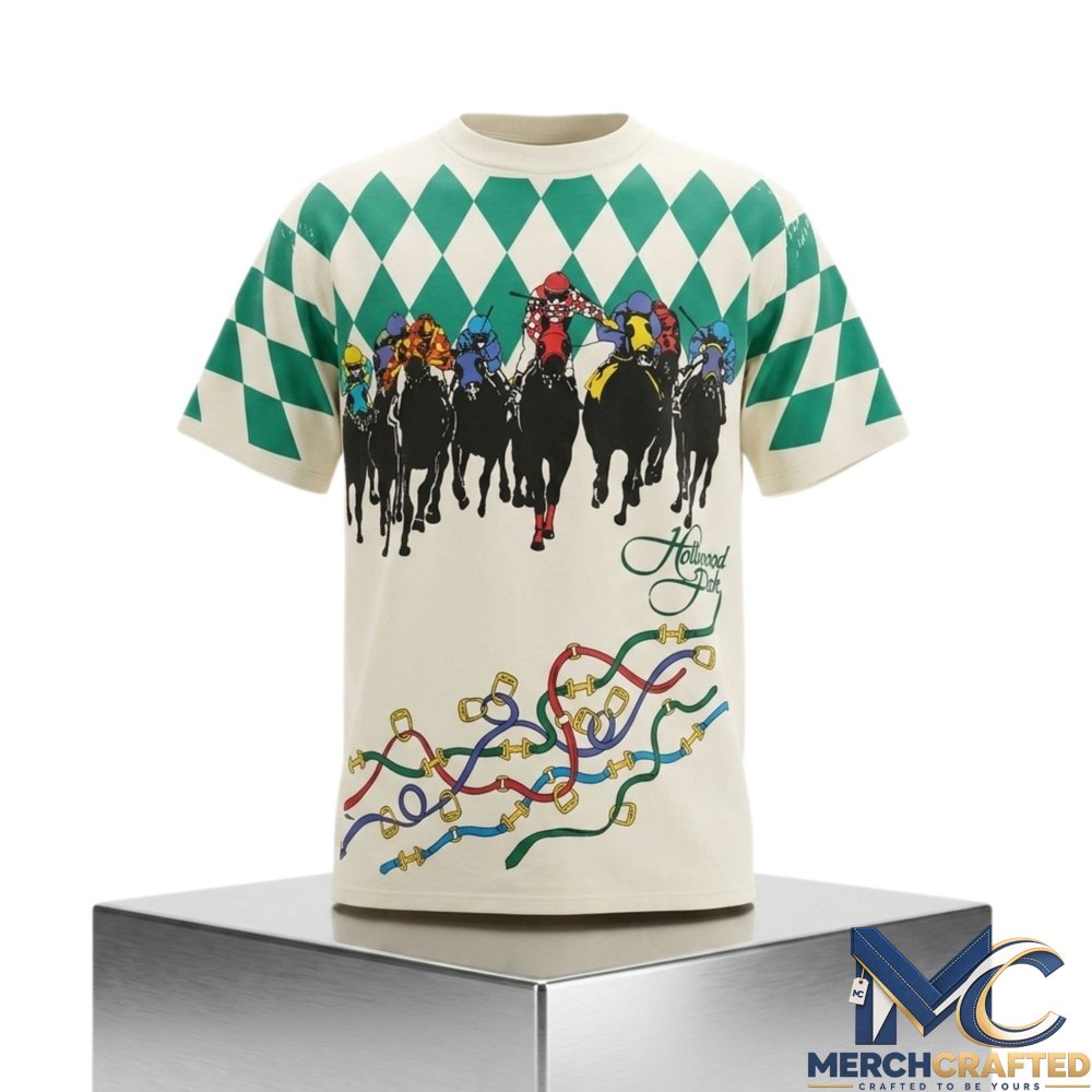 Dave Portnoy 80s Hollywood Park Casino Horse Racing Shirt