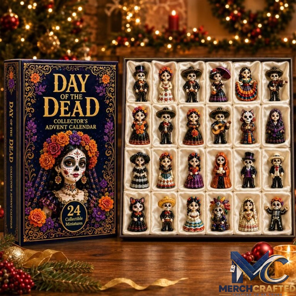Day of the Dead Advent Calendar – 24 Collectible Costume Miniatures Countdown