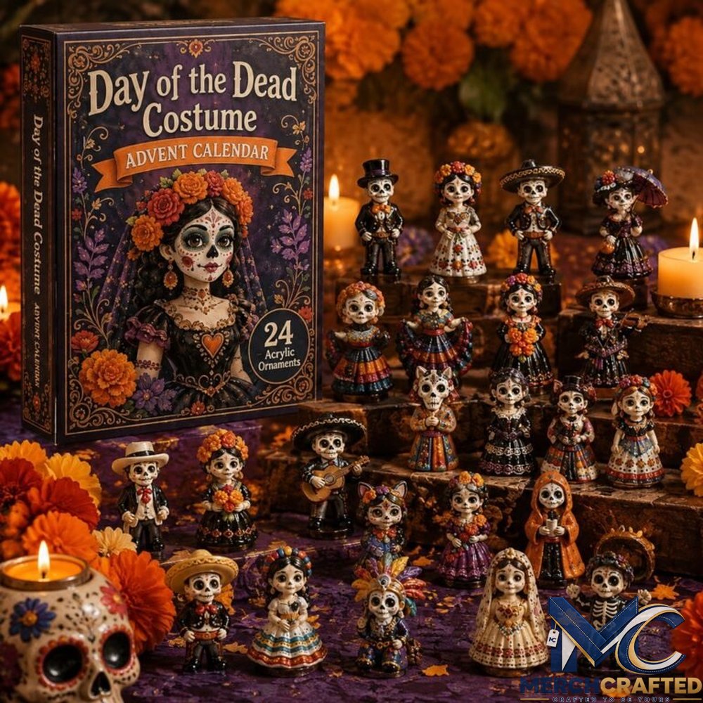 Day of the Dead Advent Calendar – 24 Collectible Costume Miniatures Countdown