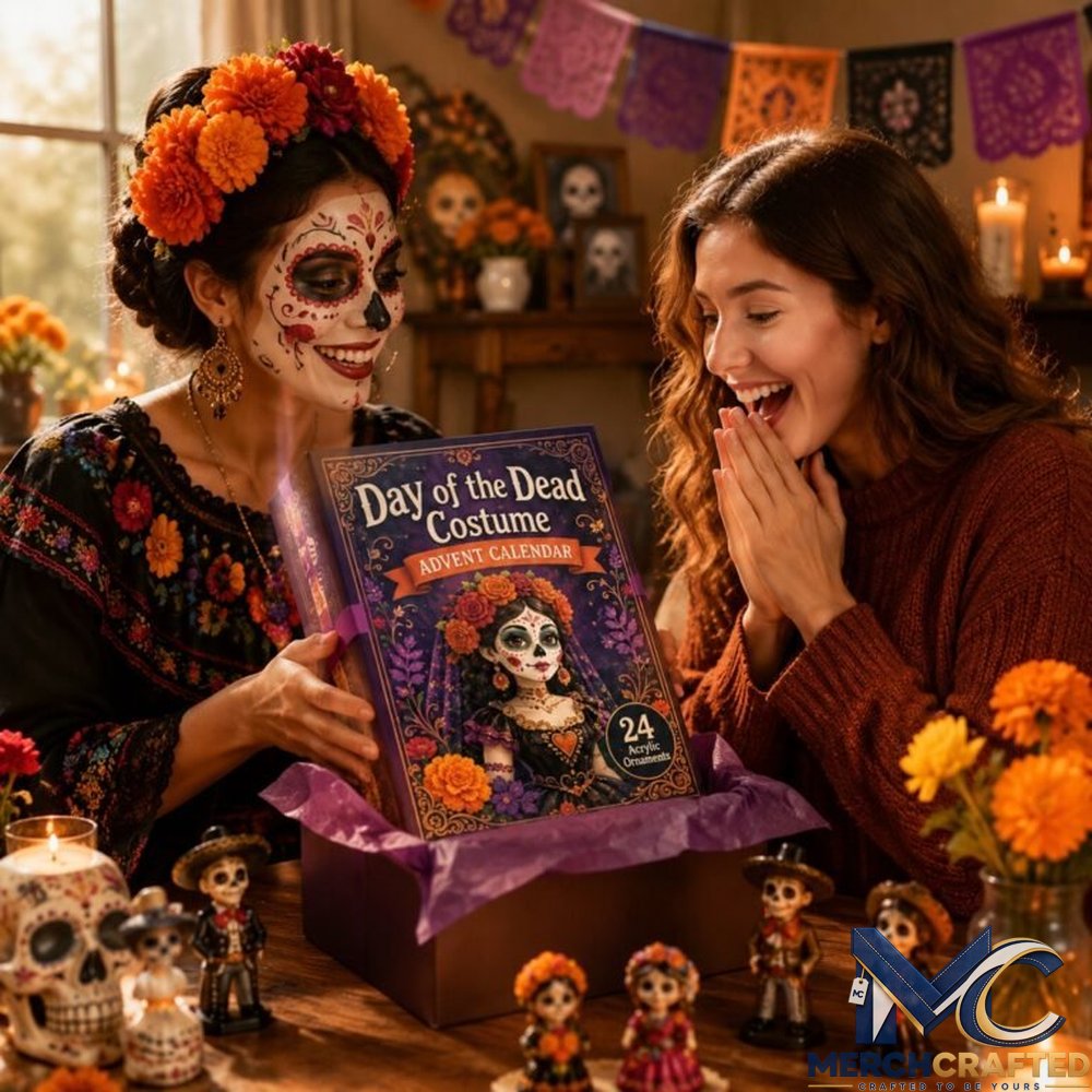 Day of the Dead Advent Calendar – 24 Collectible Costume Miniatures Countdown