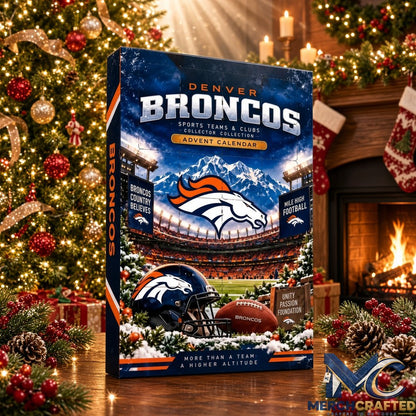 Denver Broncos NFL 24 Day Christmas Advent Calendar with Collectible Football Ornaments Gift Set